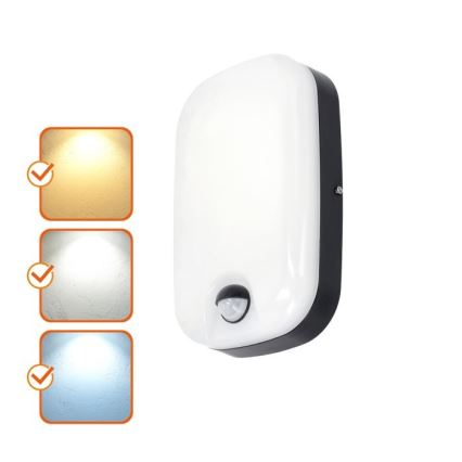 Candeeiro de parede LED para exterior com sensor de movimento e anoitecer BAVANO LED/15W/230V 3000/4000/5700K IP54