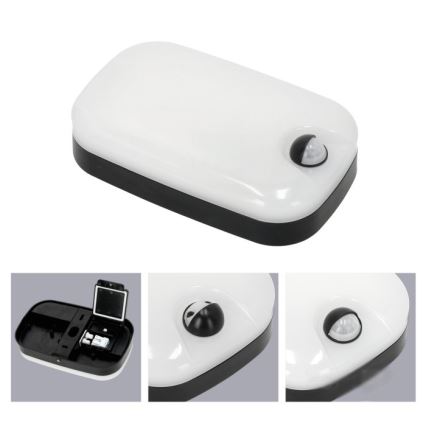 Candeeiro de parede LED para exterior com sensor de movimento e anoitecer BAVANO LED/15W/230V 3000/4000/5700K IP54