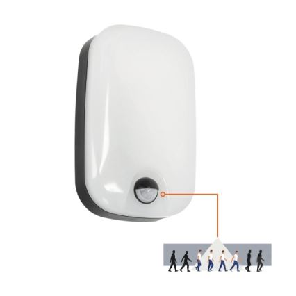 Candeeiro de parede LED para exterior com sensor de movimento e anoitecer BAVANO LED/15W/230V 3000/4000/5700K IP54