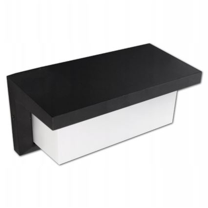 Iluminação de parede exterior LED com sensor LED/12W/230V IP54 preto