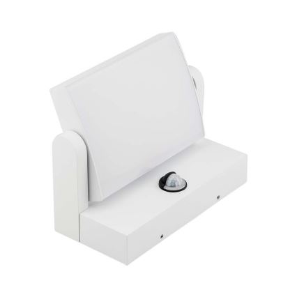Iluminação de parede exterior LED com sensor LED/17W/230V 3000K IP65 branco