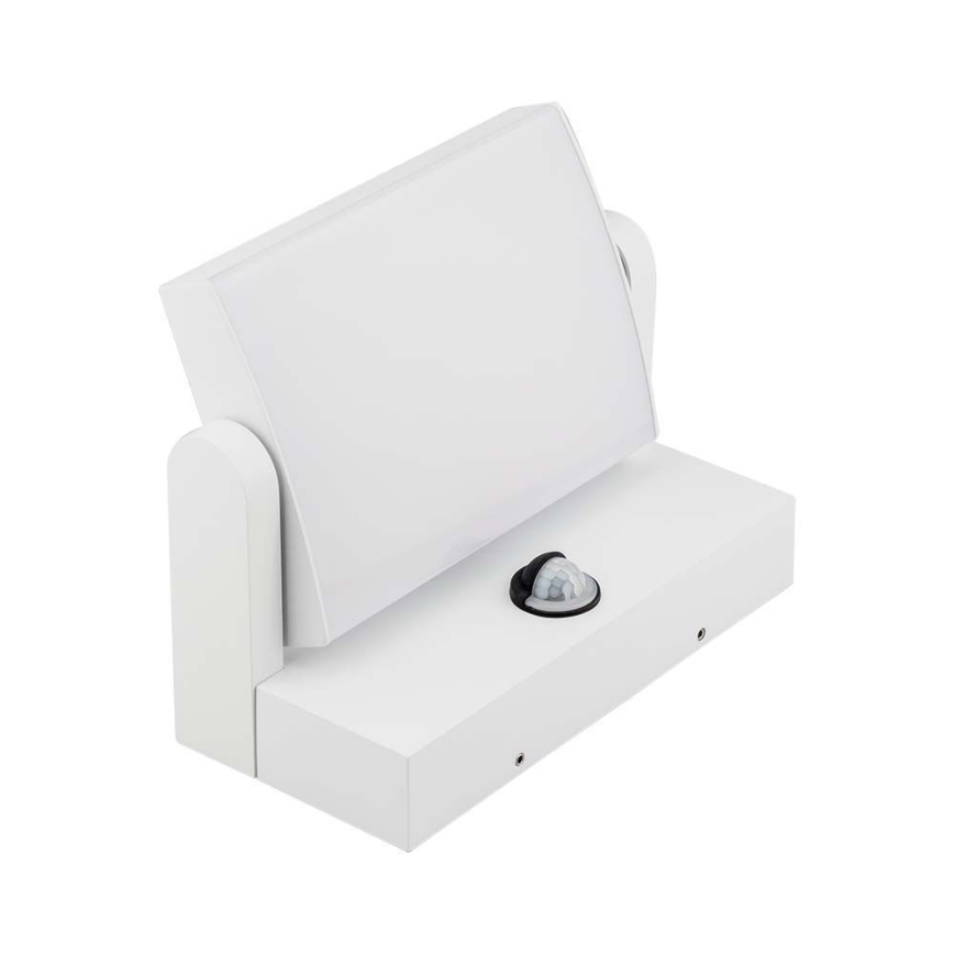 Iluminação de parede exterior LED com sensor LED/17W/230V 3000K IP65 branco