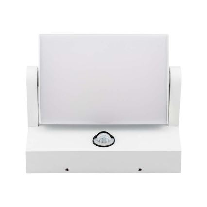 Iluminação de parede exterior LED com sensor LED/17W/230V 3000K IP65 branco