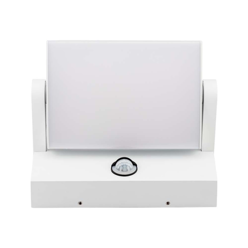 Iluminação de parede exterior LED com sensor LED/17W/230V 3000K IP65 branco
