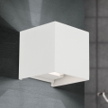 Iluminação de parede exterior LED CUBE 2xLED/3W/230V IP54 branco