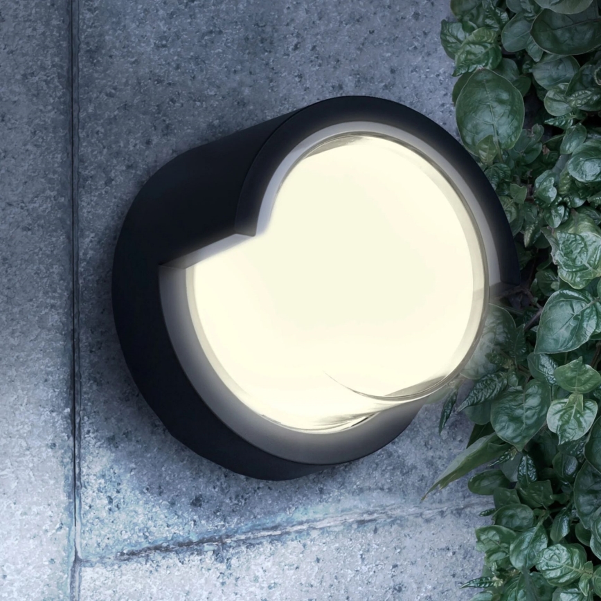 Iluminação de parede exterior LED ESSEN LED/10W/230V IP44 preto