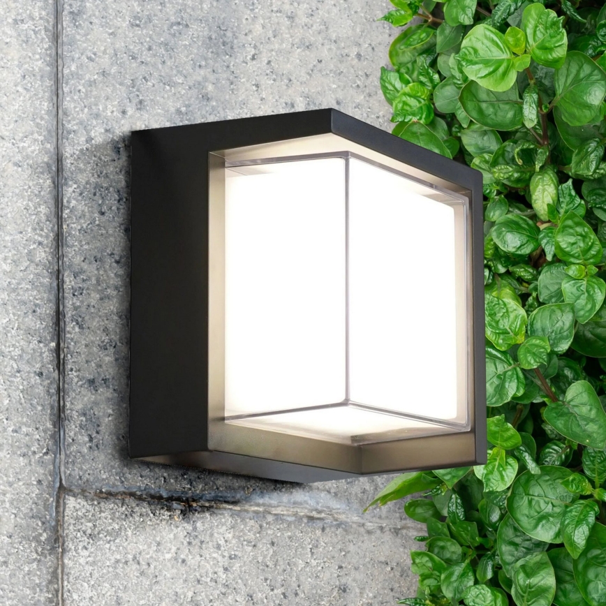 Iluminação de parede exterior LED ESSEN LED/12W/230V IP44 preto