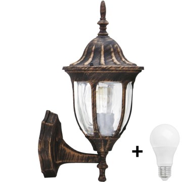 Iluminação de parede exterior LED FLORENCJA 1xE27/10W/230V IP43