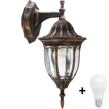 Iluminação de parede exterior LED FLORENCJA 1xE27/10W/230V IP43