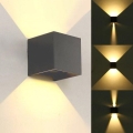 Iluminação de parede exterior LED KREON 2xLED/3W/230V IP54 3000K antracite