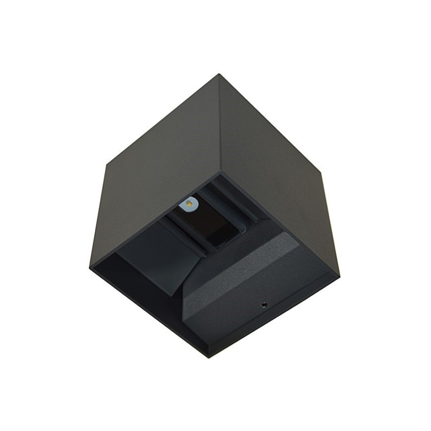 Iluminação de parede exterior LED KREON 2xLED/3W/230V IP54 3000K preto