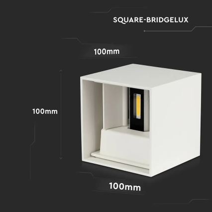 Iluminação de parede exterior LED LED/11W/230V 3000K IP65 branco