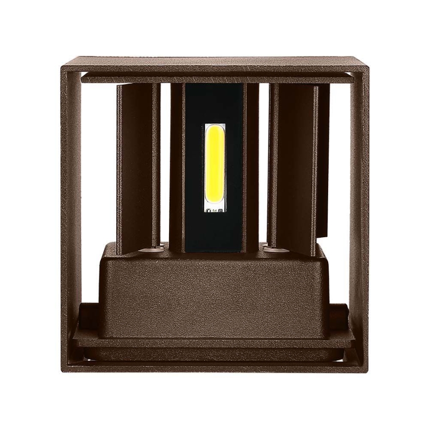 Iluminação de parede exterior LED LED/11W/230V 3000K IP65 castanho