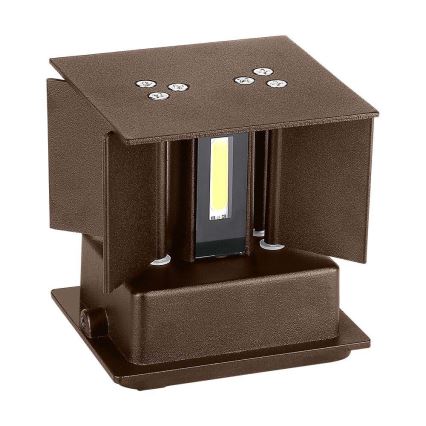 Iluminação de parede exterior LED LED/11W/230V 3000K IP65 castanho
