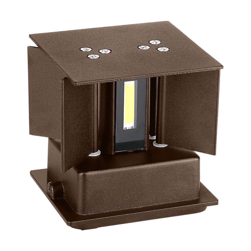 Iluminação de parede exterior LED LED/11W/230V 3000K IP65 castanho