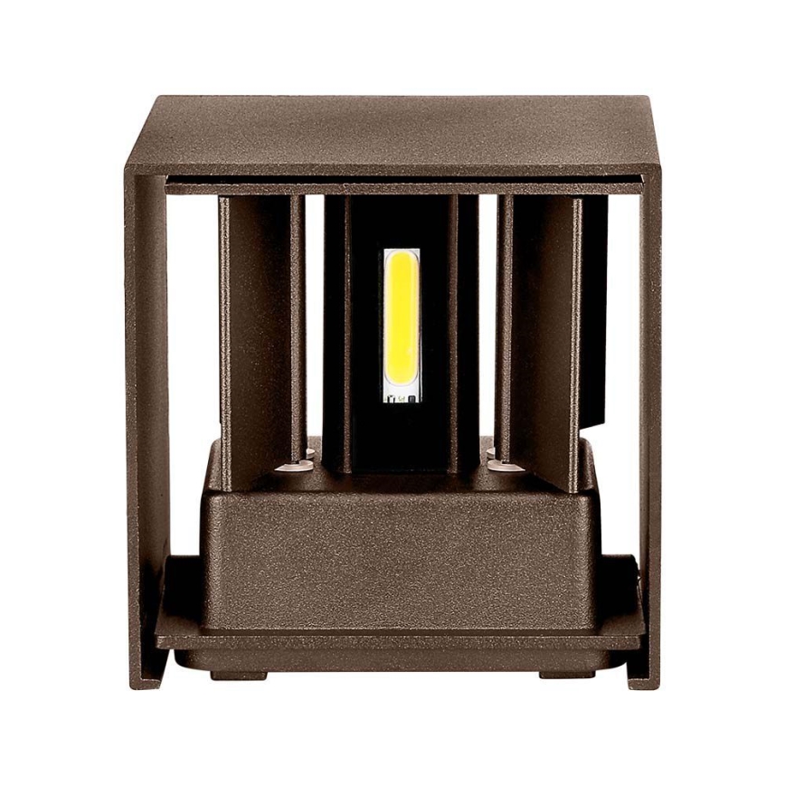 Iluminação de parede exterior LED LED/11W/230V 3000K IP65 castanho