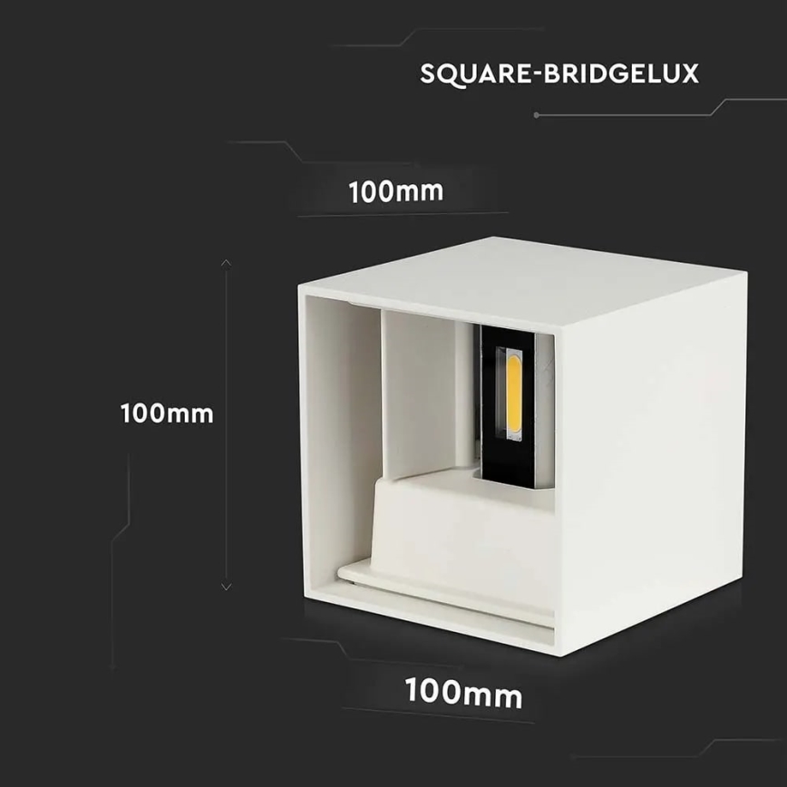 Iluminação de parede exterior LED LED/11W/230V 4000K IP65 branco