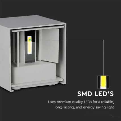 Iluminação de parede exterior LED LED/11W/230V 4000K IP65 cinzento