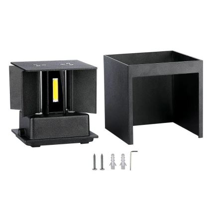 Iluminação de parede exterior LED LED/11W/230V 4000K IP65 preto