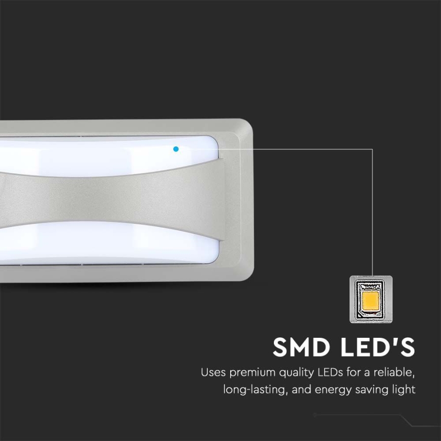 Iluminação de parede exterior LED LED/12W/230V 3000K IP65