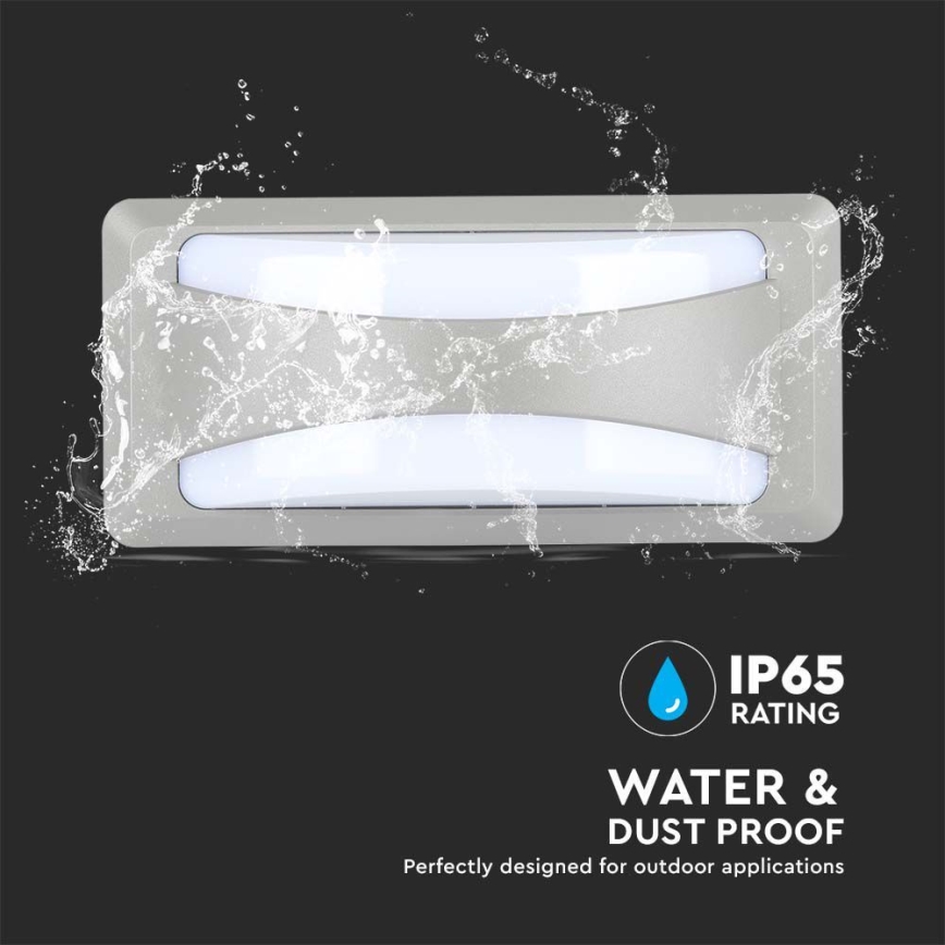 Iluminação de parede exterior LED LED/12W/230V 3000K IP65