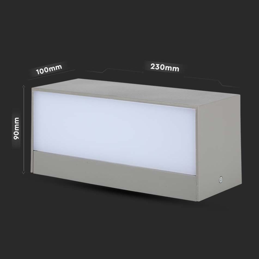 Iluminação de parede exterior LED LED/12W/230V 3000K IP65