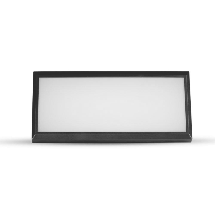 Iluminação de parede exterior LED LED/12W/230V 3000K IP65 preto