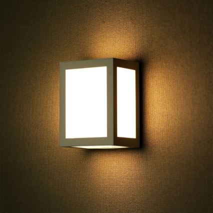Iluminação de parede exterior LED LED/12W/230V 4000K IP65 cinzento