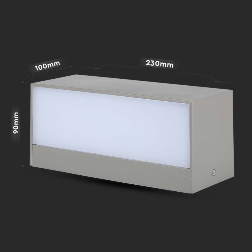 Iluminação de parede exterior LED LED/12W/230V 4000K IP65