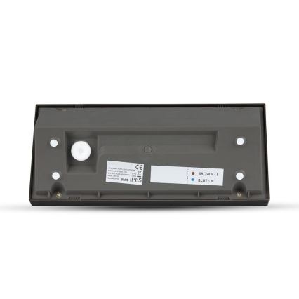 Iluminação de parede exterior LED LED/12W/230V 4000K IP65 preto