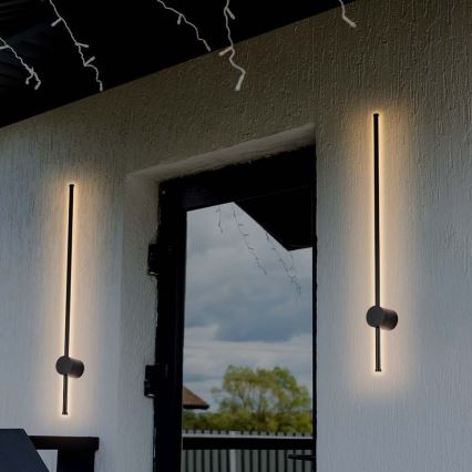 Iluminação de parede exterior LED LED/12W/230V 4000K IP65 preto
