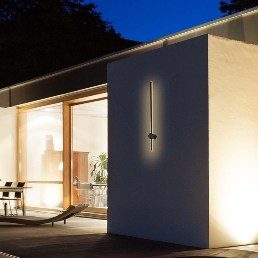 Iluminação de parede exterior LED LED/12W/230V 4000K IP65 preto