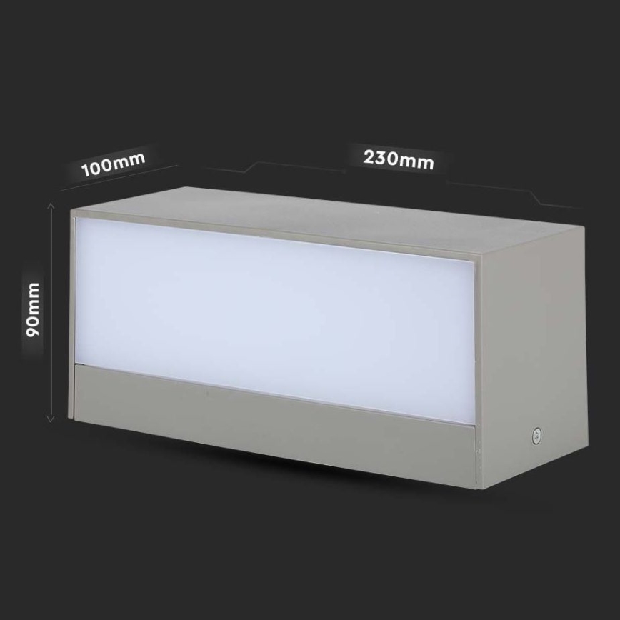 Iluminação de parede exterior LED LED/12W/230V 6400K IP65