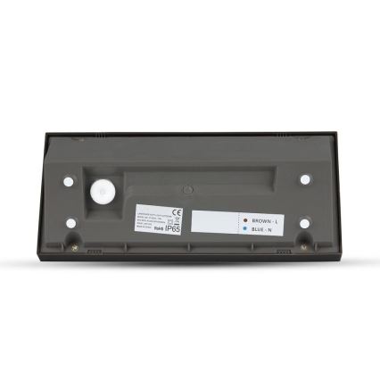 Iluminação de parede exterior LED LED/12W/230V 6400K IP65 preto