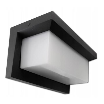 Iluminação de parede exterior LED LED/12W/230V IP54 preta