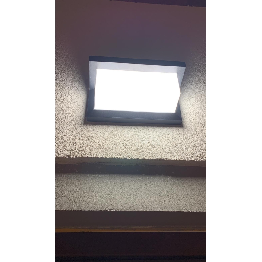 Iluminação de parede exterior LED LED/12W/230V IP54 preta