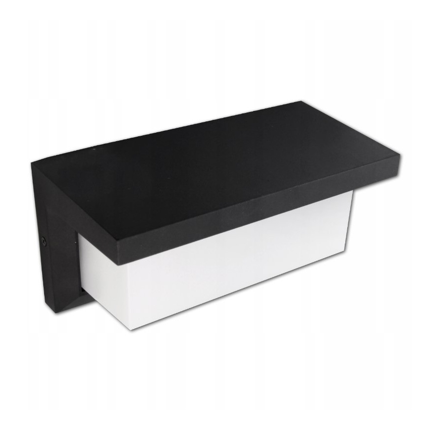 Iluminação de parede exterior LED LED/12W/230V IP54 preta