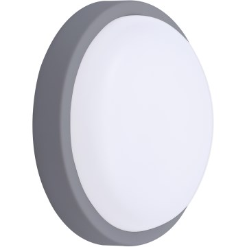 Iluminação de parede exterior LED LED/13W/230V 4000K IP54 cinzento redondo