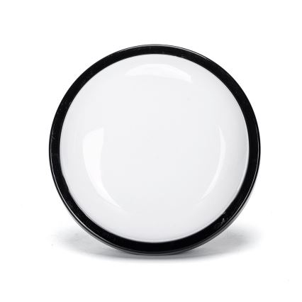 Iluminação de parede exterior LED LED/15W/230V 6500K diâmetro 15,5 cm preto IP65