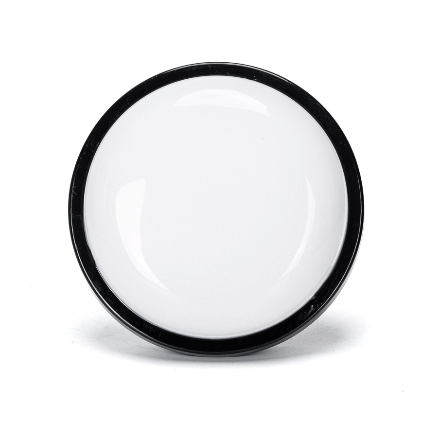 Iluminação de parede exterior LED LED/15W/230V 6500K diâmetro 15,5 cm preto IP65
