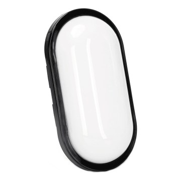 Iluminação de parede exterior LED LED/15W/230V 6500K preto IP65
