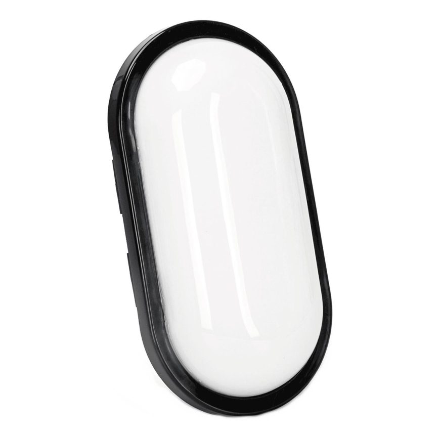 Iluminação de parede exterior LED LED/15W/230V 6500K preto IP65