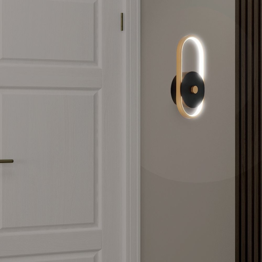 Iluminação de parede exterior LED LED/15W/230V IP54 3000K latão