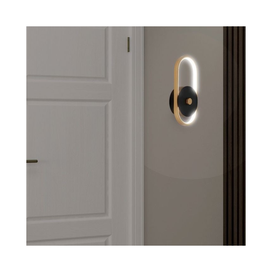Iluminação de parede exterior LED LED/15W/230V IP54 4000K latão