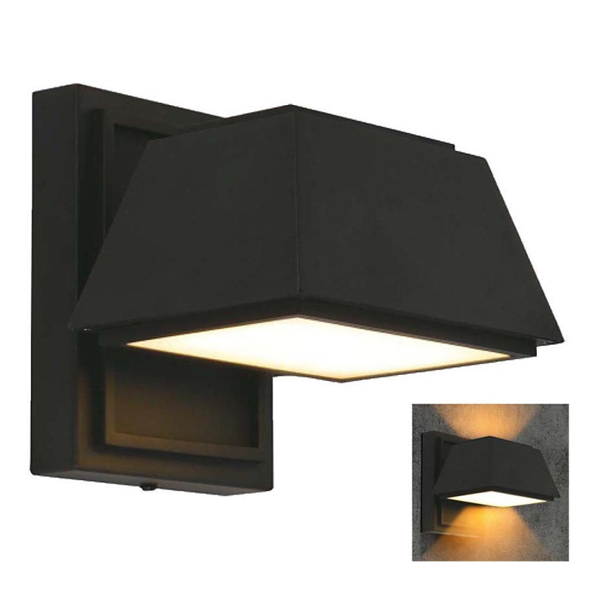 Iluminação de parede exterior LED LED/15W/230V IP65 3000K preto