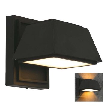 Iluminação de parede exterior LED LED/15W/230V IP65 4000K preto