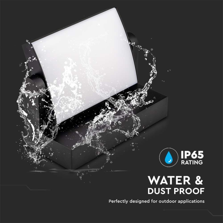 Iluminação de parede exterior LED LED/17W/230V 4000K IP65 preto
