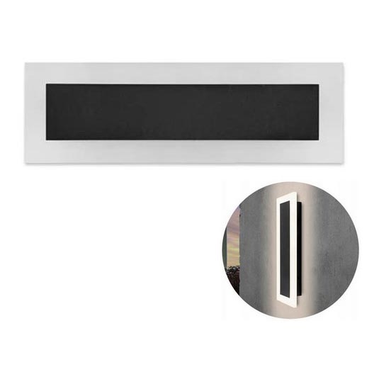 Iluminação de parede exterior LED LED/19W/230V IP54 preto