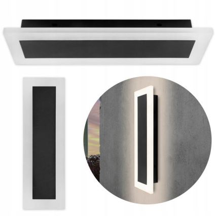 Iluminação de parede exterior LED LED/19W/230V IP54 preto