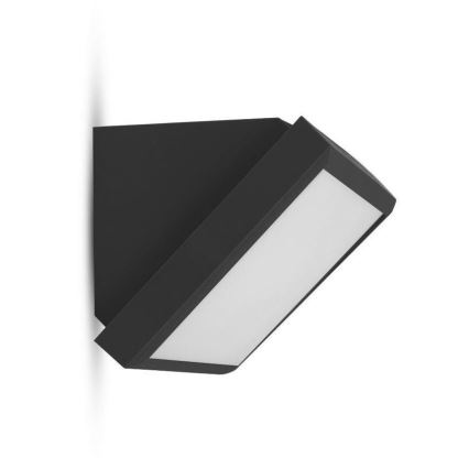 Iluminação de parede exterior LED LED/20W/230V 3000K IP65 preto